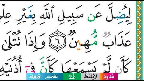 تَعلّم التجويد من صفحة واحدة من #مصحف_التجويد