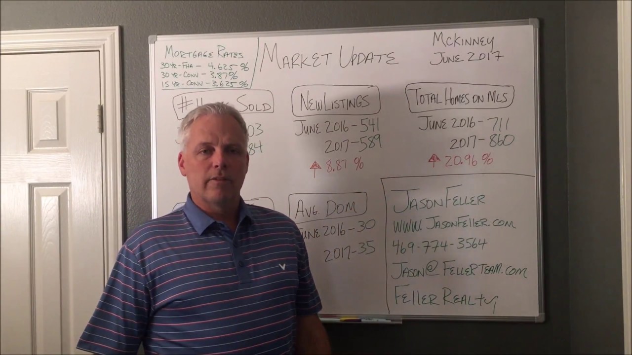 McKinney Real Estate Market Update June 2017 Feller Realty YouTube