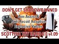 Scottishtryhard 60  aim assist  anti recoil settings  dont get shadowbanned  tips  tricks