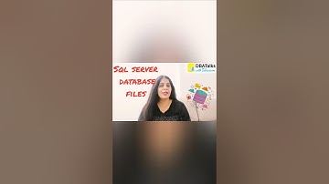 SQL Server Database Files Explained | MDF, LDF & NDF Made Simple  #database #sqlserver