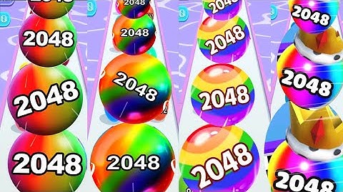 Satisfying mobile game video ball run 2048-ball run infinity gameplay walkthrough part08