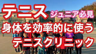 【ジュニアテニス】下半身・フットワークを効率的に使うテニスクリニック【はちおうじ庭球塾】【菅尾アスレティックトレーニングセンター】