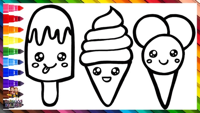 Dibuja Y Colorea 3 Lindos Helados 🍦🍨🍧❄️🌈 Dibujos Para Niños - YouTube dibuja-y-colorea-3-lindos-helados-dibujos-para-ni-os-youtube