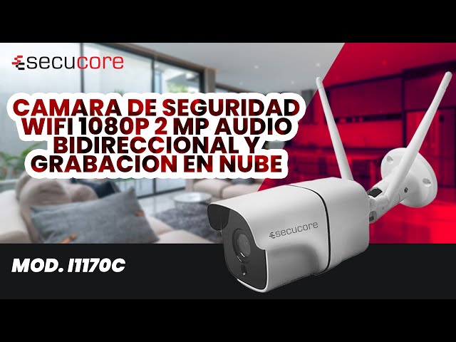 CÁMARA DE SEGURIDAD WIFI 1080P, 2MP, AUDIO BIDIRECCIONAL Y GRABACIÓN EN  NUBE. MOD. I1170C 