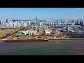 Solchan Park, Song do, Incheon ( 인천 송도 솔찬공원, 드론, 영상, 4K )