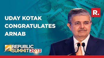 Uday Kotak Congratulates Arnab Goswami For This