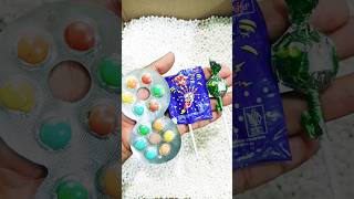 hunting lollipop candy 🍭in Styrofoam granules #shorts #candy