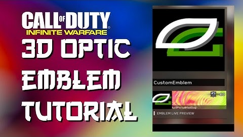 3d OpTic emblem tutorial call of duty infinite warfare