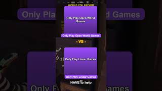 Only Play Open World Games vs Only Play Linear Games - Fortnite #shorts