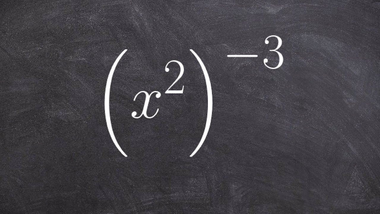 Applying the power rule of exponents to simplify an expression - YouTube