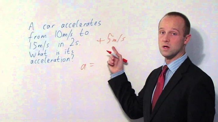 Acceleration - Physics - Science - Get That C In your GCSE and IGCSE