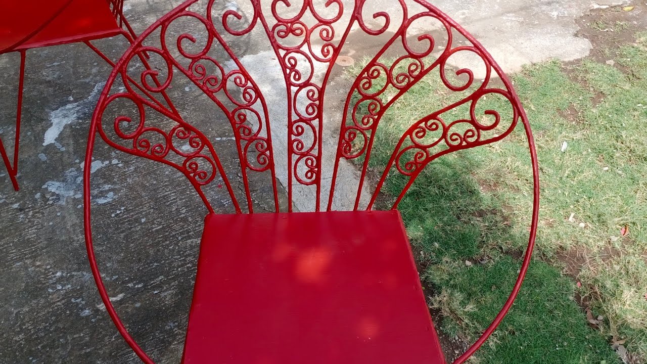The Restoration of Old Metal Chair more than 50 Years Old YouTube