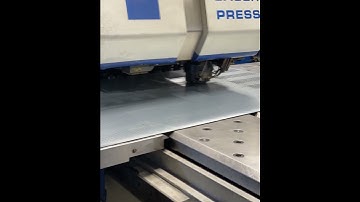 Working on CNC punching machine. #flamula #flamulametal #cnc #lasercutting #trumpf  #manufacturing