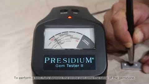 Presidium Gem Tester II (PGT II) - Performing a test and Reading Results