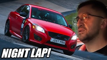 Surprise Dubai Chocolate Cake in Volvo C30 T5 // Night Nürburgring