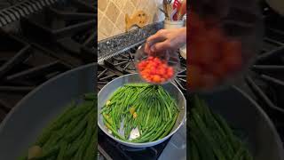 Chicken Cutlets with Green beans