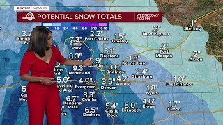 Colorado Weather Denver Metro Set For 2-4 Inches Of Snow By Wednesday Morning