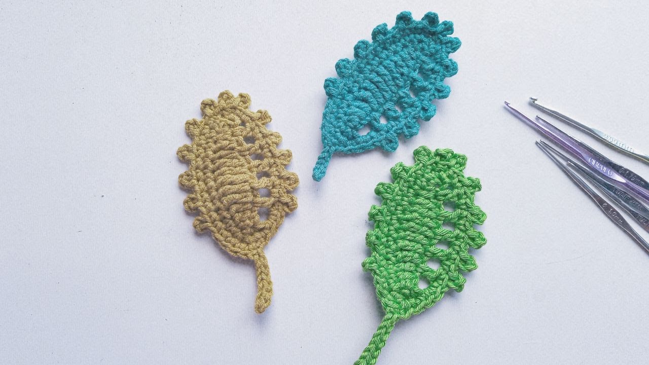 FOLHA DE CROCHÊ #crochet #folhadecroche