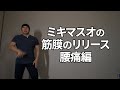 ミキマスオの筋膜リリース　腰痛編