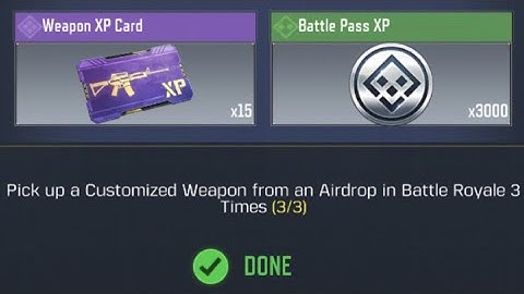 Call Of Duty Mobile Pick up a Customize Weapon from an Airdrop in Battle Royale 3 Times