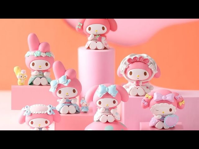 My Melody Secret Forest Tea Party Figures from Miniso Unboxing