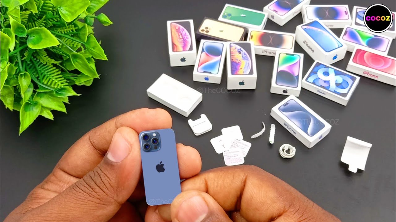 Apple iphone 15 pro max blue miniphone unboxing... | COCOZ - YouTube