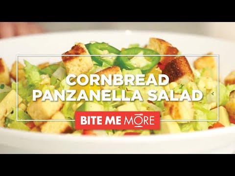 HEALTHY RECIPE - Easy Cornbread Panzanella Salad