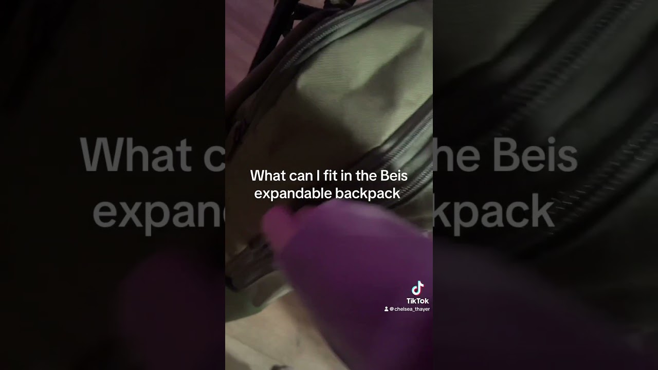 What can you pack in a Beis expandable backpack ? Cube inside has 1 jeans 4 shirts and undergarments