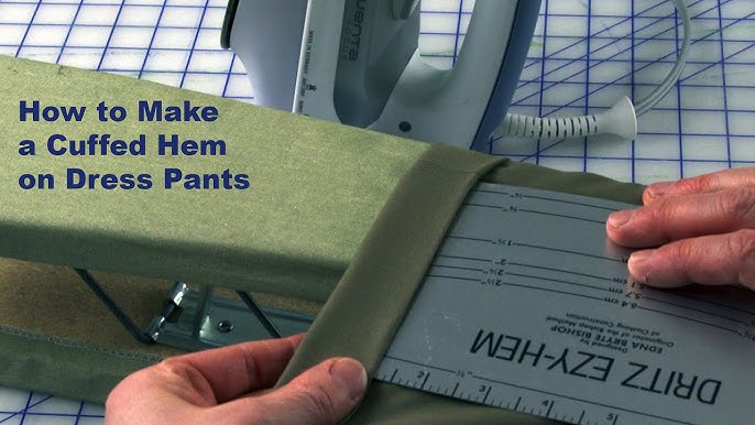 How to Hem Trousers with a Cuffed Hem. 
