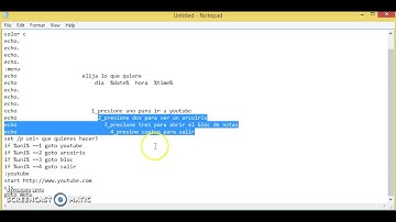 como hacer un programa con bloc de notas