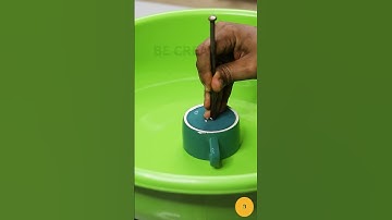 The perfect way to make a hole in a glass without breaking it