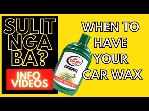 Video: Paano ka maghuhugas ng isang bagong-wax na kotse?