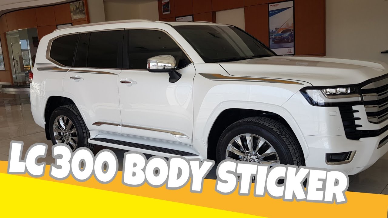 Land Cruiser 2022 Body Sticker Fixing Part 1/2 lc300 toyota YouTube