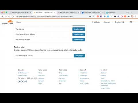 Custom Domain Creator Training Create Cloudflare Token