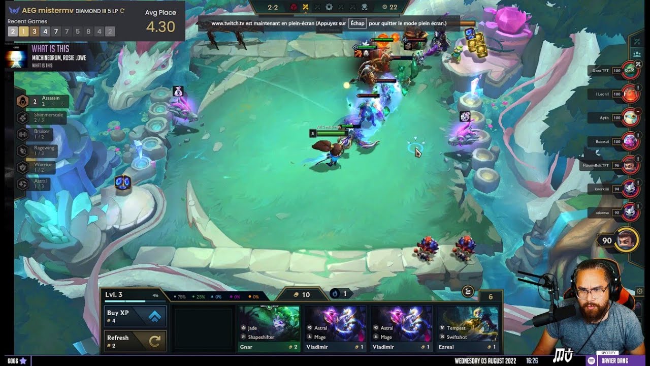 [03/08/22] Mini Stream TFT - MisterMv