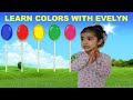 Learn colors with EVELYN | Lollipops colors
