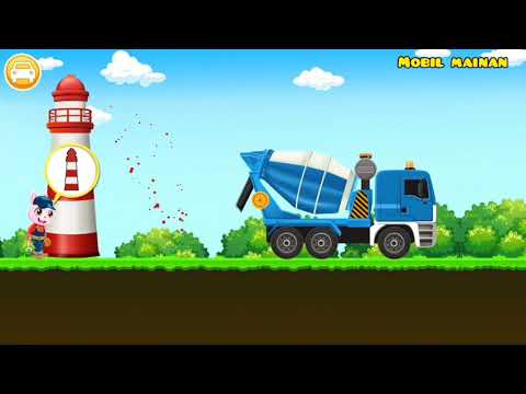 Merakit mobil truk molen kartun  anak Mainan mobil 