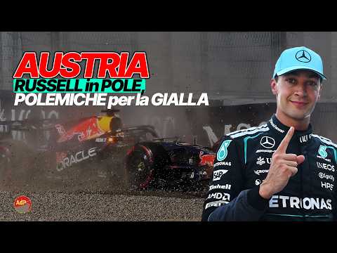 Video ? CLAMOROSO RUSSELL! Pole col GIALLO, Verstappen a MURO e BEFFA per Antonelli e Ferrari!