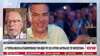 Σεφερτζής: «Ο Τσίπρας θέλει να σταθεροποιήσει την θέση του ως ο κύριος αντίπαλος του Μητσοτάκη»