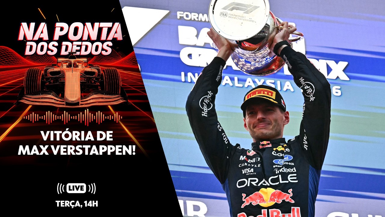AO VIVO! NA PONTA DOS DEDOS ANALISA VITÓRIA DE MAX VERSTAPPEN NO BAHREIN #podcast | ge.globo