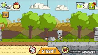Scribblenauts Remix Battle: Robot with ray gun vs. Alien with ray gun