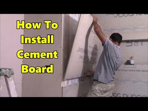 How To Install Cement Board (Part 2 Of 4) - YouTube