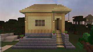 Minecraft.How to build a wood house tutorial easy