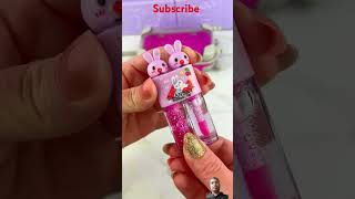 Packing Mini Suitcase With Purple lip Balm Satisfying video Asmr #trending #shorts #makeup #kawaii