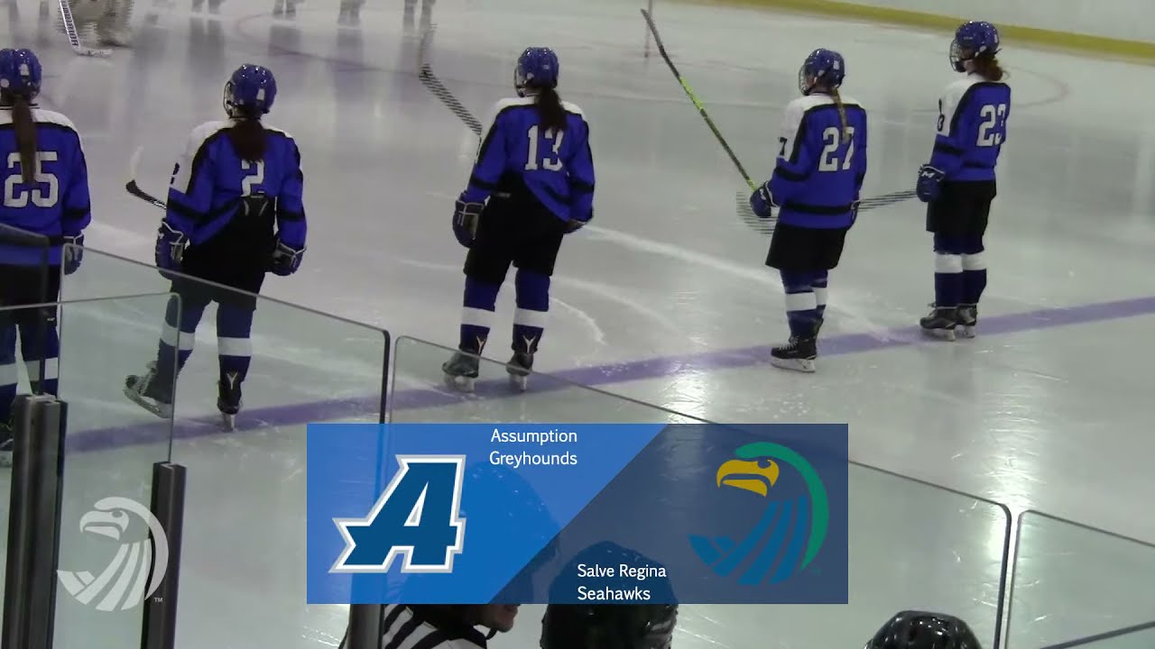 Women's Ice Hockey Salve Regina v. Assumption (11/19/2021) YouTube