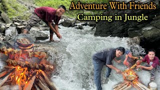 Adventure Trip With Friends in Mountains || Camping in Jungles || Cooking  at Beautiful Waterfall