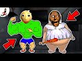 Fat Granny and Baldi vs Grandpa (full Story) 🔥funny horror animation vs Aliashraf