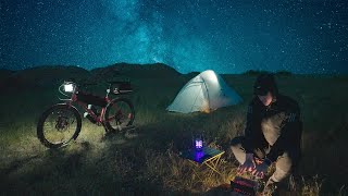 Relaxing Solo Bikepacking Camping Silent Vlog