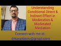 Conditional Direct & Indirect Effect in Moderation