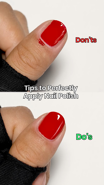 Tips to Perfectly Apply Nail Polish